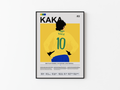 Ricardo Kaka Bio - Brazil Illustration Poster