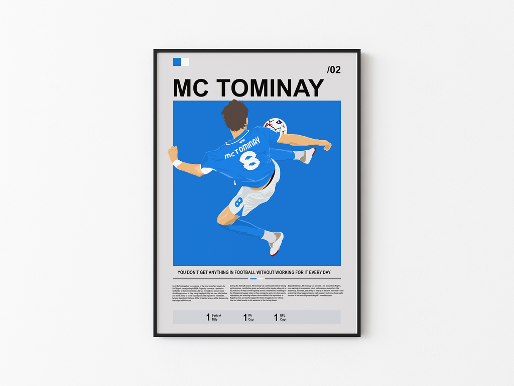 Scott McTomminay - Napoli Bio Illustration Poster