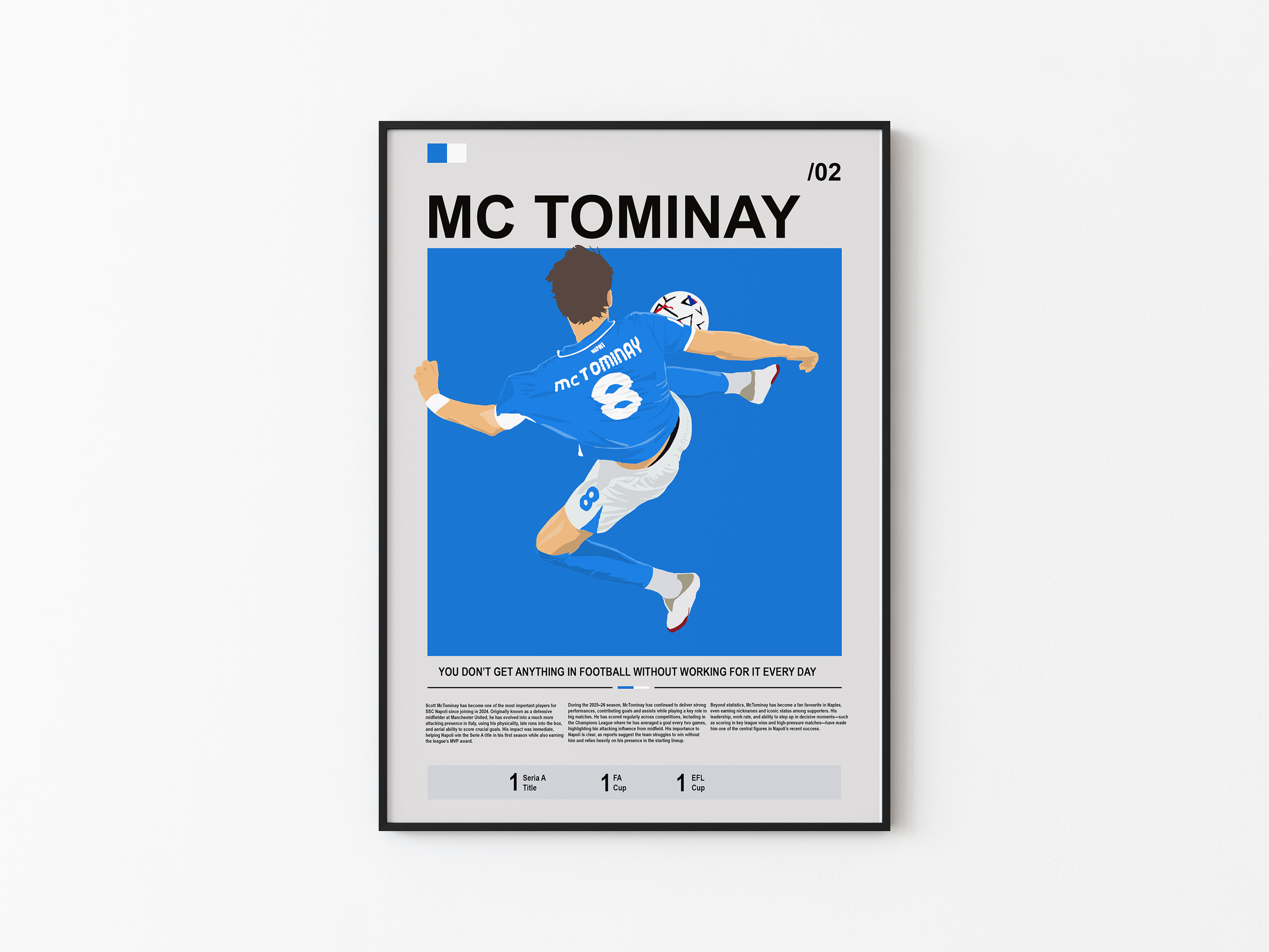 Scott McTomminay - Napoli Bio Illustration Poster