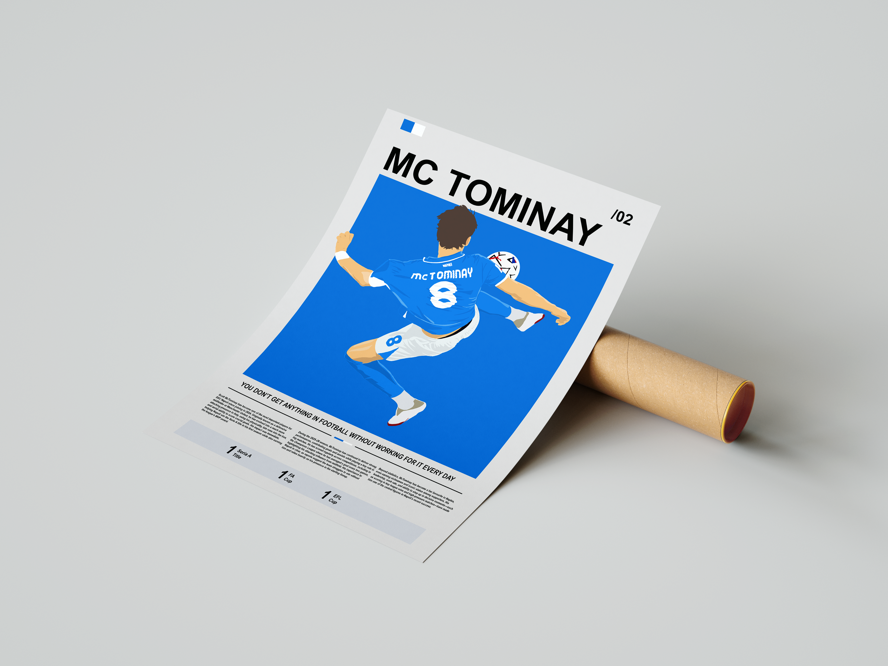 Scott McTomminay - Napoli Bio Illustration Poster
