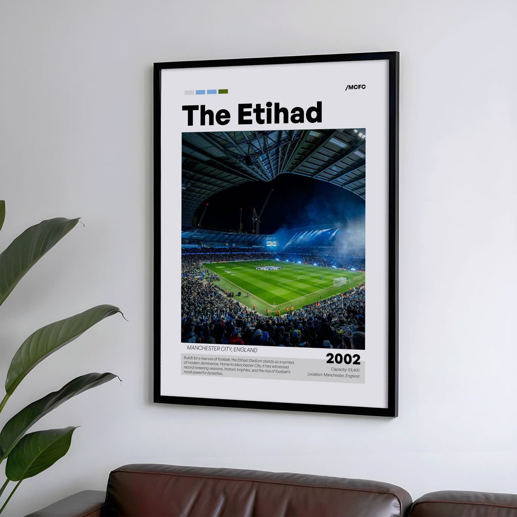 The Etihad Stadium Poster - Manchester City