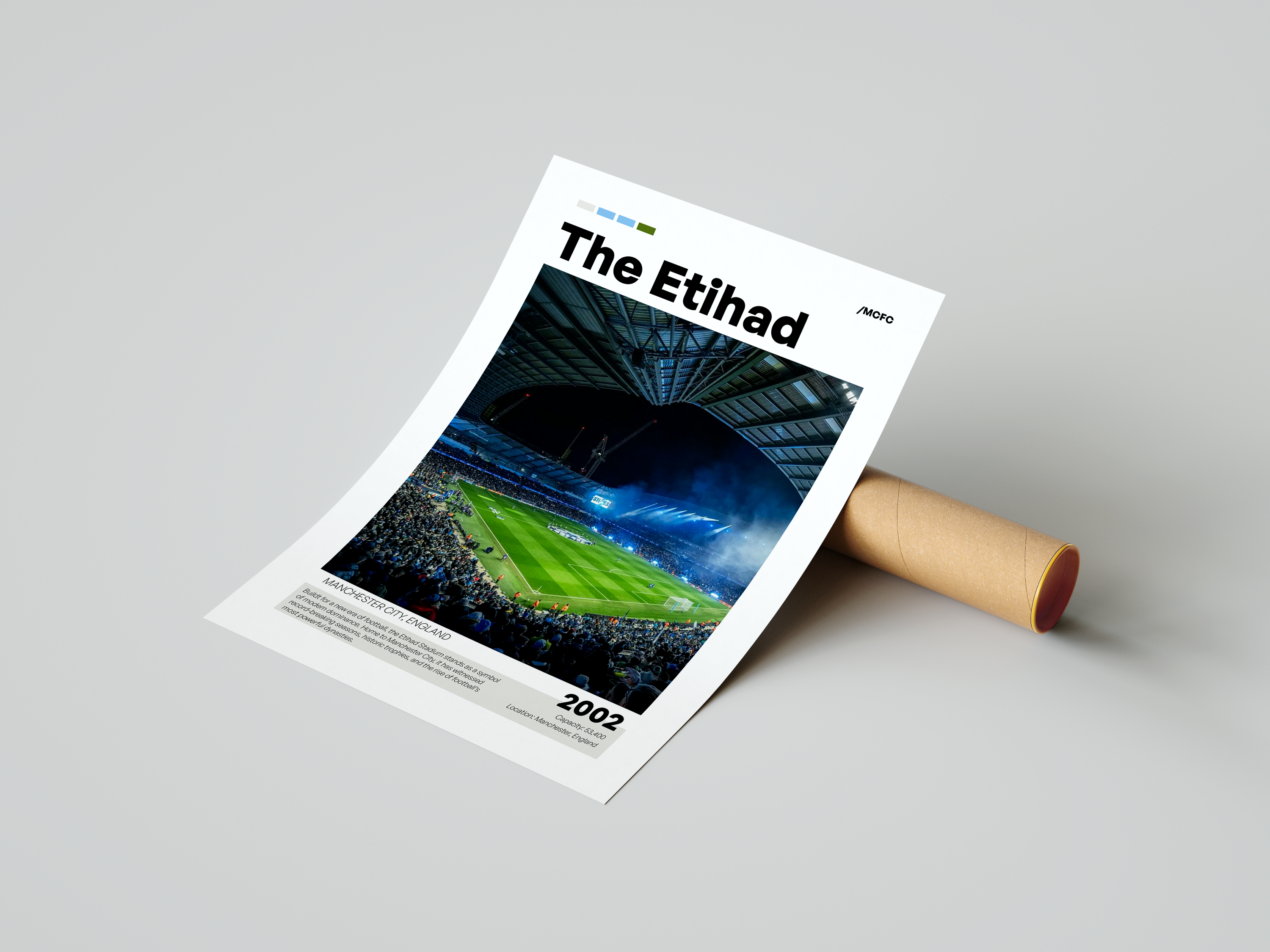 The Etihad Stadium Poster - Manchester City