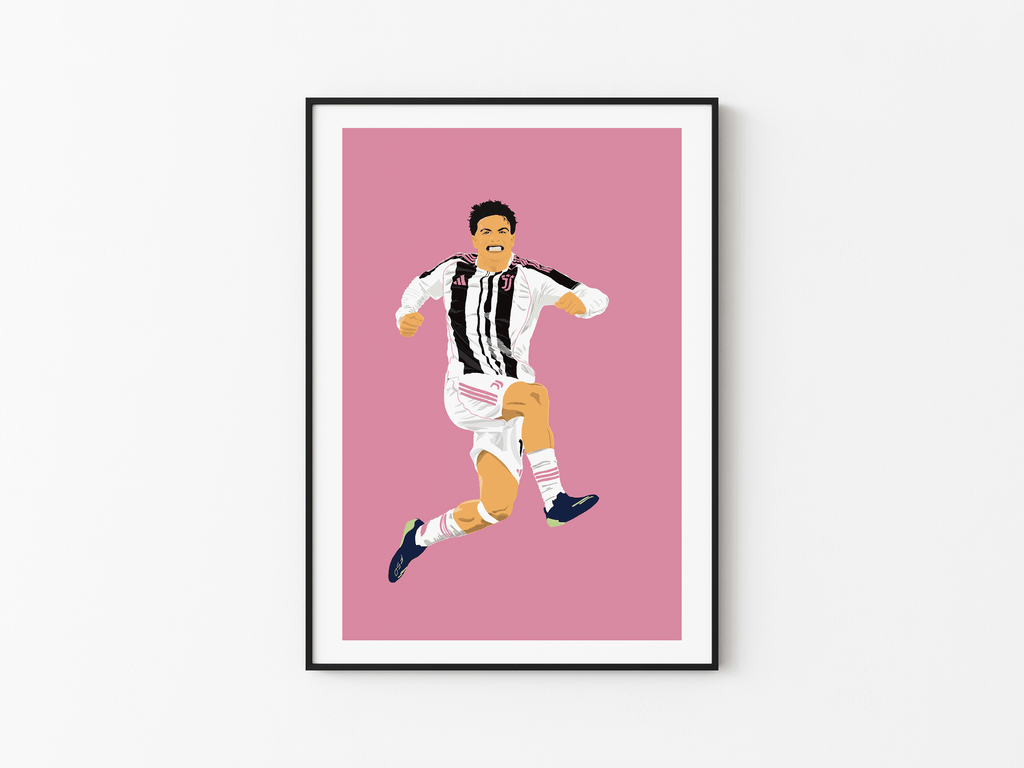 Kenan Yildiz - Juventus Illustration Poster