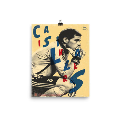 Iker Casillas Retro Poster