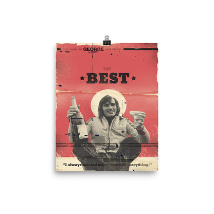 George Best Retro Poster
