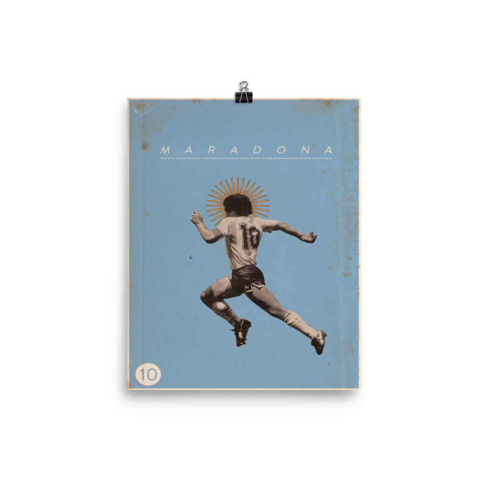 Maradona Retro Poster