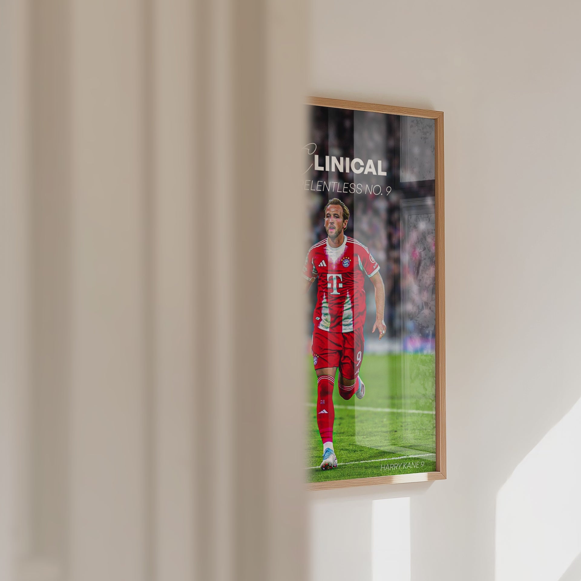 Harry Kane - Clinical | The Relentless No.9 Football Wall Art